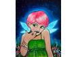 ACEO - Magic Mushroom Pixie - Print 2.5 x 3.5 by Faerysayles on Etsy