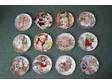 SET OF 12 franklin mint teddy bear decrorative plates, ....