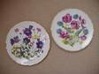 SEVEN PLATES - British wild flowers,  21cm Dia,  Numbered....