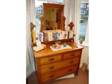 Antique Edwardian Dressing Table. 4 draw burr walnut....