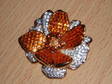 Swarovski Collectable genuine topaz flower