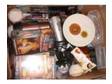 mixed items videos, cds, plates, books, etc ideal for....