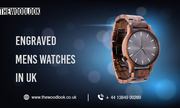Personalised engraved men's watches in UK